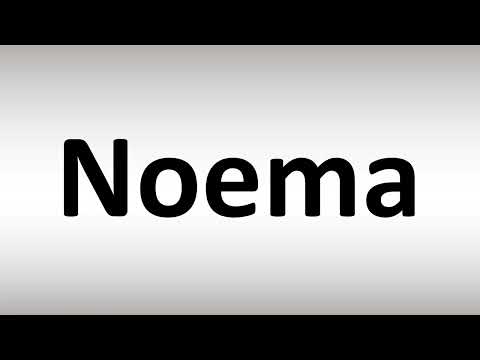 How to Pronounce Noema