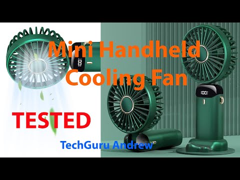 Portable Fan Mini Handheld Rechargeable With LED Display