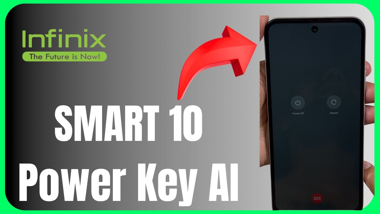 ⚡ Infinix Smart 10 Power Key AI ON/OFF 😱📱 | Side Button Settings Tutorial 🔥