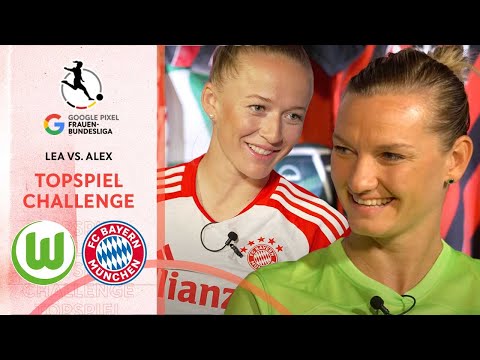 Die TOPSPIEL Challenge | Lea Schüller 🆚 Alex Popp | Google Pixel Frauen-Bundesliga