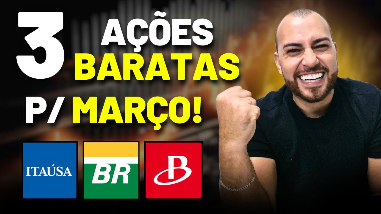 3 Ações BARATAS que vão encher o seu bolso de dinheiro! Dividendos e Valorização!