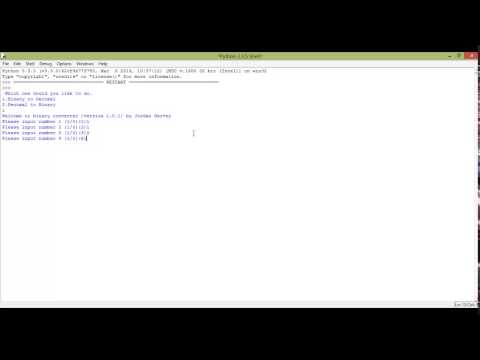 Python Tutorial 16 Binary To Decimal Converter