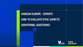 How to evaluate Ethics aspects (additional questions) in Horizon Europe proposal