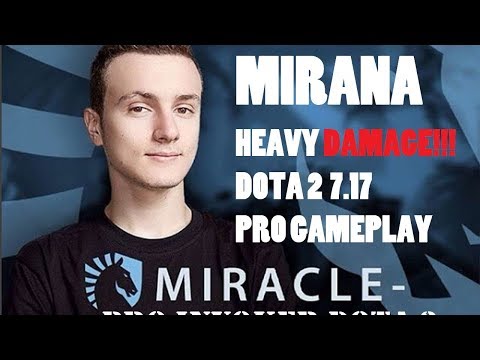 MIRACLE -MIRANA EZ MID VS ZEUS | PRO PLAYER GAMEPLAY | DOTA 2 7.17