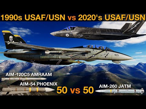 1990's USAF & USN Air Wing vs 2020's USAF & USN Air Wing (WarGames 130) | DCS