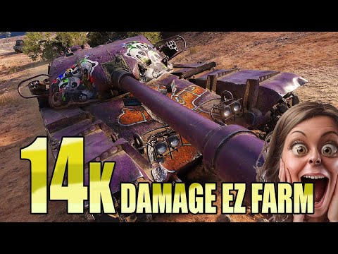 Chieftain: 14k DAMAGE EZ FARM - World of Tanks