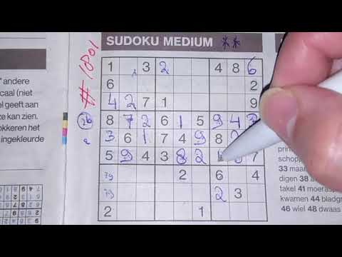 Frustrated, not with this one! (#1801) Medium Sudoku puzzle. 10-26-2020