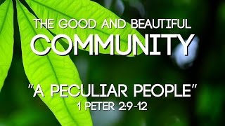 preview picture of video '01/04/15 - The Good and Beautiful Community: A Peculiar People'