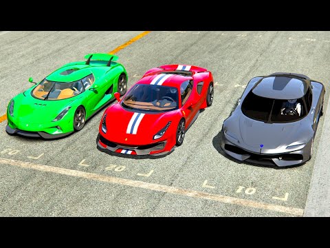 Koenigsegg Gemera vs Koenigsegg Regera vs Ferrari 488 Pista - Monza