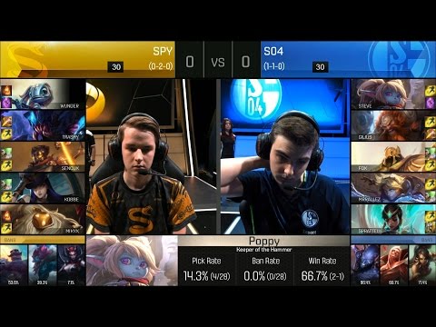 SPY vs S04 Game 1 Highlights - SPLYCE vs FC SCHALKE 04 EU LCS Week 2 Summer 2016