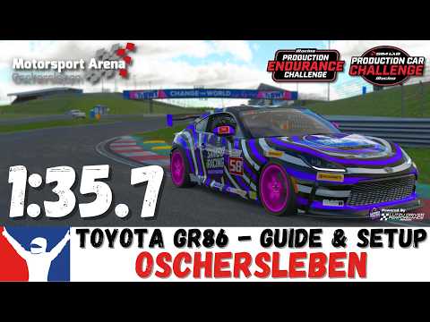 iRacing GR86 Oschersleben Guide 1:35.7 Toyota GR86 Oschersleben Track Guide & Setup