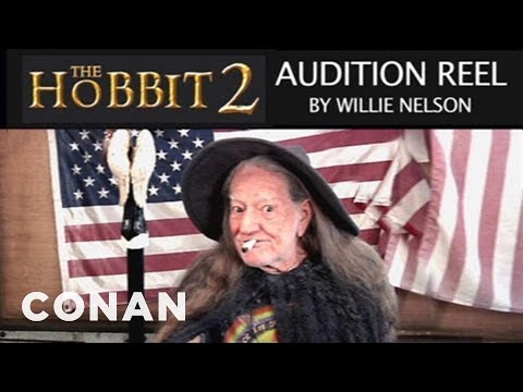 Willie Nelson's "The Hobbit 2" Audition Reel | CONAN on TBS