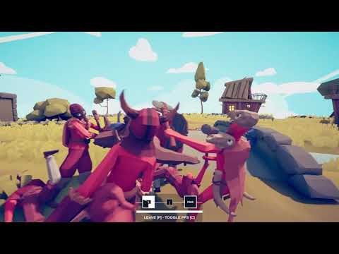 TABS | Me With Chieftain And 3 Farmer And 3 Brawler Vs 1 Minotaur And 4 Halfling And 1 Protector