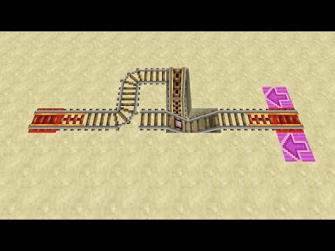 Minecart Return Station for Long One-Way Trips -- Minecraft Redstone Tutorial
