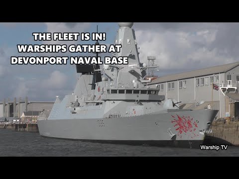 THE FLEET IS IN AT DEVONPORT! WARSHIPS GATHER AT DEVONPORT NAVAL BASE 13 9 25