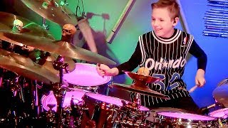 Flirtin with Disaster - Drum Cover - 10 year old Drummer - Avery Drummer Molek