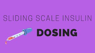 How to Dose Sliding Scale Insulin for Medstudents, Residents, and Nurses
