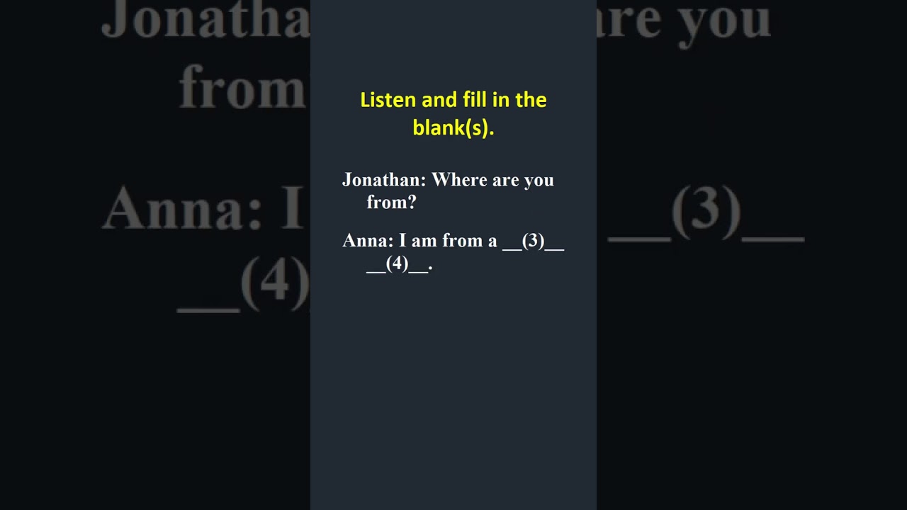 Listening Exercise Pronunciations American English Spoken English