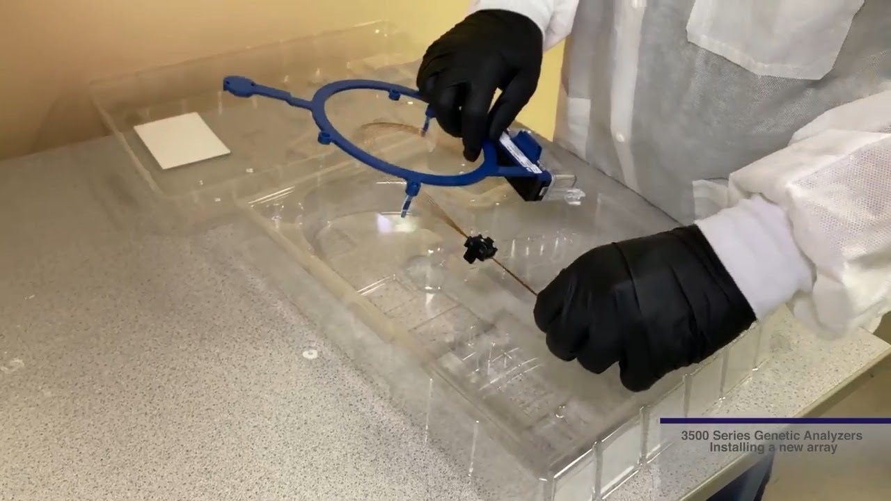 Installing a new array on 3500 Series Genetic Analyzers