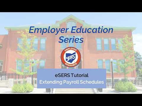 Extending Payroll Schedules