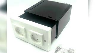 A must-have product! Imitation Double Plug European Standard Socket Wall Safe Security Secret Hidd
