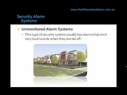 What are the types of security alarm systems