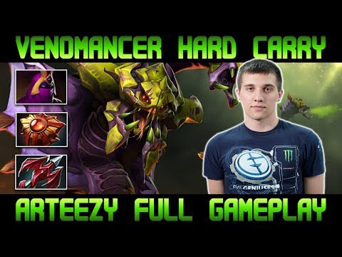Venomancer Hard Carry - Arteezy - Dota 2 - Full Gameplay