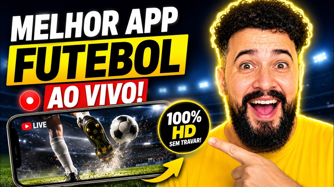 ⚽ MELHOR APLICATIVO PARA ASSISTIR FUTEBOL AO VIVO EM 2026!