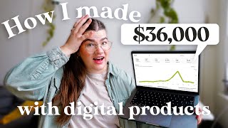 I made $36K in digital product sales as a content creator & you can too.