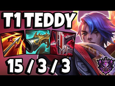 T1 Teddy Aphelios vs Jhin [ Quadrakill ] Lol Master EUW Patch 11.19 ✅