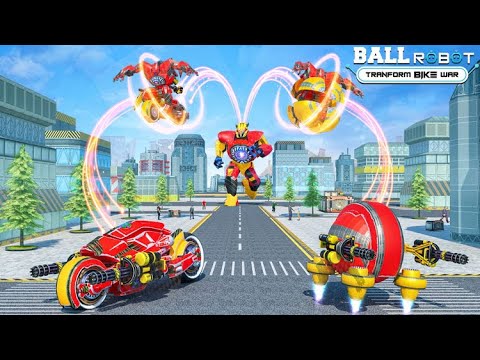 Ball Robot Transform Bike War : Robot Games Robot Life Games Gameplay