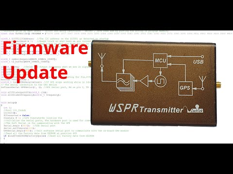 Firmwareupdate am Zachtek WSPR Transmitter