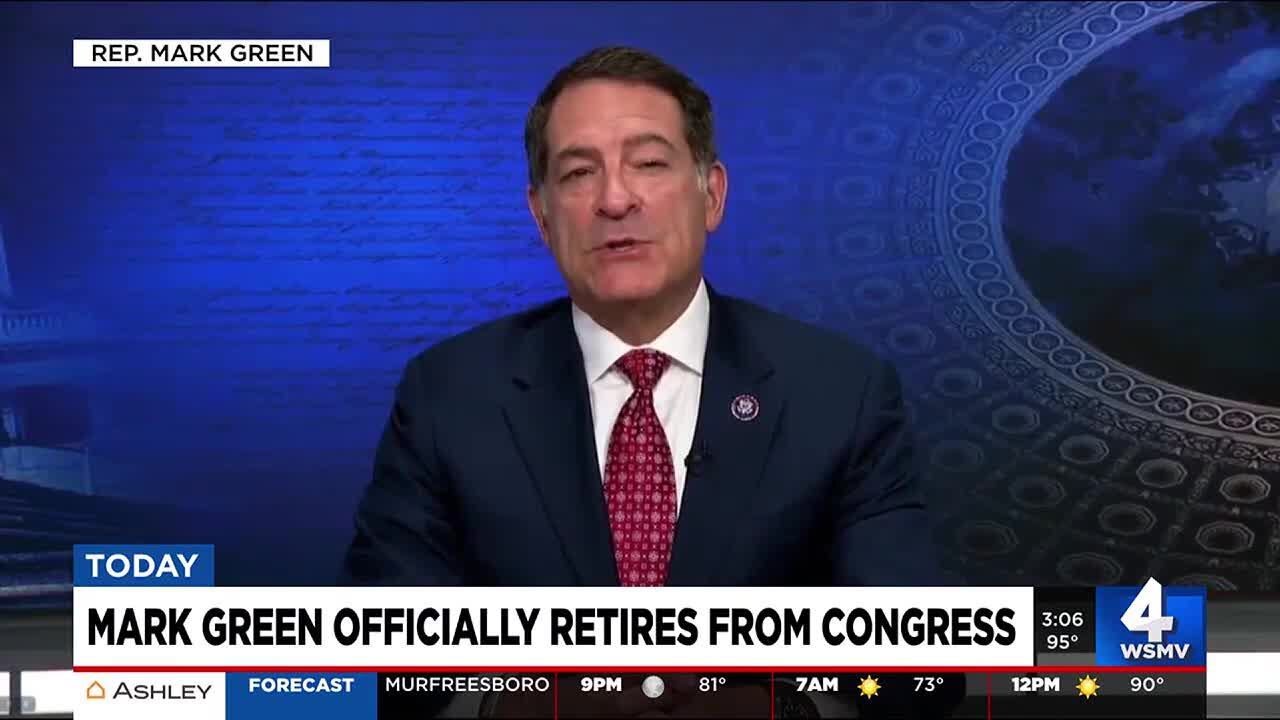 Rep. Mark Green officially resigns after 2nd retirement from Congress