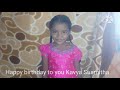 Happy Birthday To You Kavya Susmitha