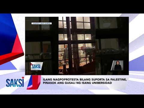 SAKSI RECAP: Ilang nagpoprotesta bilang suporta sa Palestine,… (Originally aired on May 1, 2024)