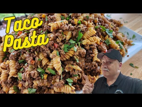 Taco Pasta on the Blackstone Griddle
