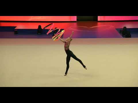 Viktoriia Onopriienko Ribbon Qualification 30,650 - World Championships Valencia 2023