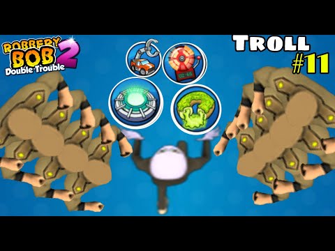 Robbery Bob 2 Troll : New Costume - Use Noisemaker - Teleportation Mine - Toxic Donut Part 11