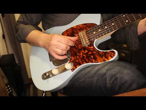 Waterslide Guitars T-Style Coodercaster 2022 Aged Sonic Blue NEW (Authorized Dealer) image 10