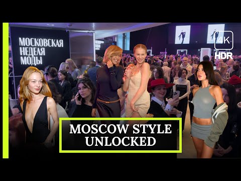 🔥 Moscow Fashion Week Street Style — How Russians Dress Today | 4K HDR