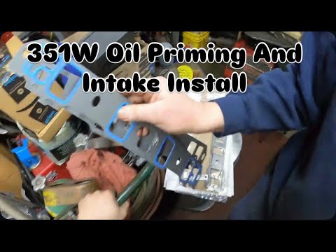 1967 Mad Mustang 351w Engine Oil Priming And Intake Install Part 11