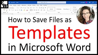 How to Save Files as Templates in Microsoft Word