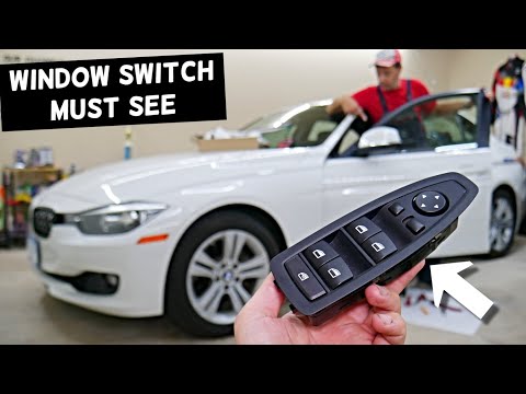 DRIVER MASTER WINDOW SWITCH REPLACEMENT REMOVAL BMW F30 F31 F32 F36 328i 330i 335i 320i 318i 316i 32