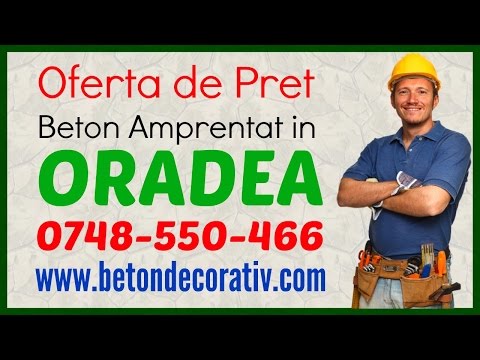 Beton Amprentat Oradea (Bihor) - 0748-550-466 - Oferta de Pret