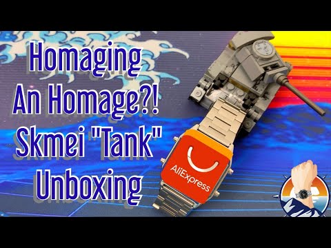 Homaging an Homage?! Skmei"Tank" Unboxing #homage #aliexpress #tank