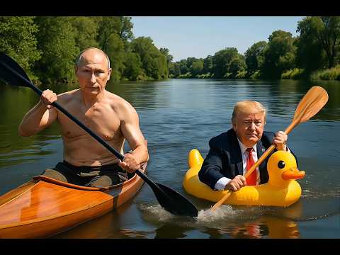 Putin & Mini Trump: A Little Guy's Big Russian Outdoor Challenge! #memes #funny #trump #putin
