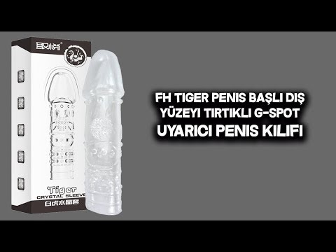 FH Tiger Penis Başlı Dış Yüzeyi Tırtıklı G-Spot Uyarıcı Penis Kılıfı