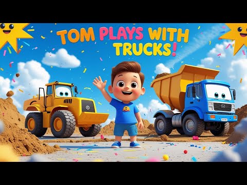 “Tom Plays with Construction Vehicles 🚧 | Kids Songs & Nursery Rhymes”