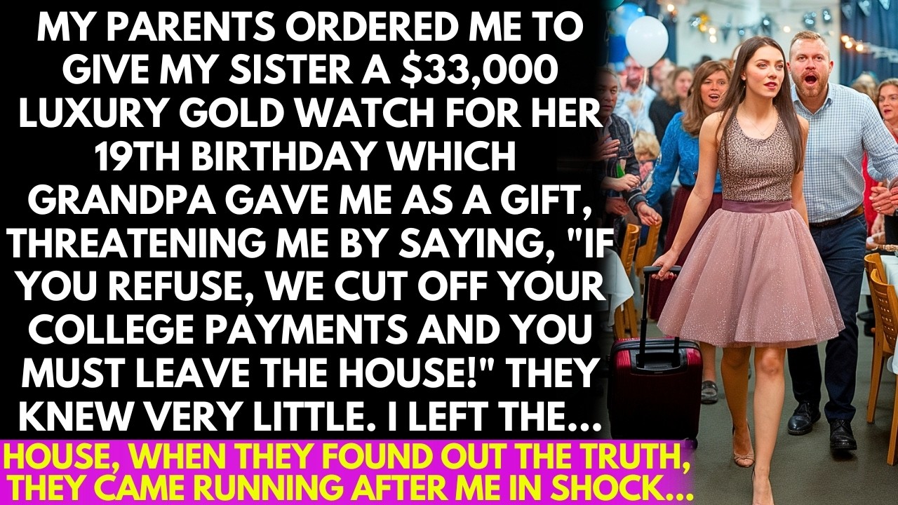 My parents ordered me to hand over my $33K watch to my sister for her birthday, "If you refused...