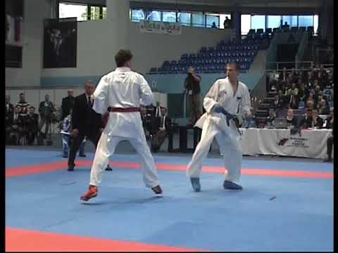 Margaritopoulos Spyridon GRE vs Guerunov Alexander RUS 42nd European Karate Championships 2007